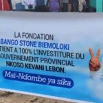 Arrêt sur image : la fondation « BANGO STONE BIEMOLOKI » soutient l’investiture du gouvernement Nkoso