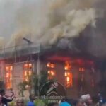 FLASH : Un incendie monstrueux s&rsquo;est déclaré ce dimanche à l&rsquo;église Shekinah Tarbernacle de Kinshasa